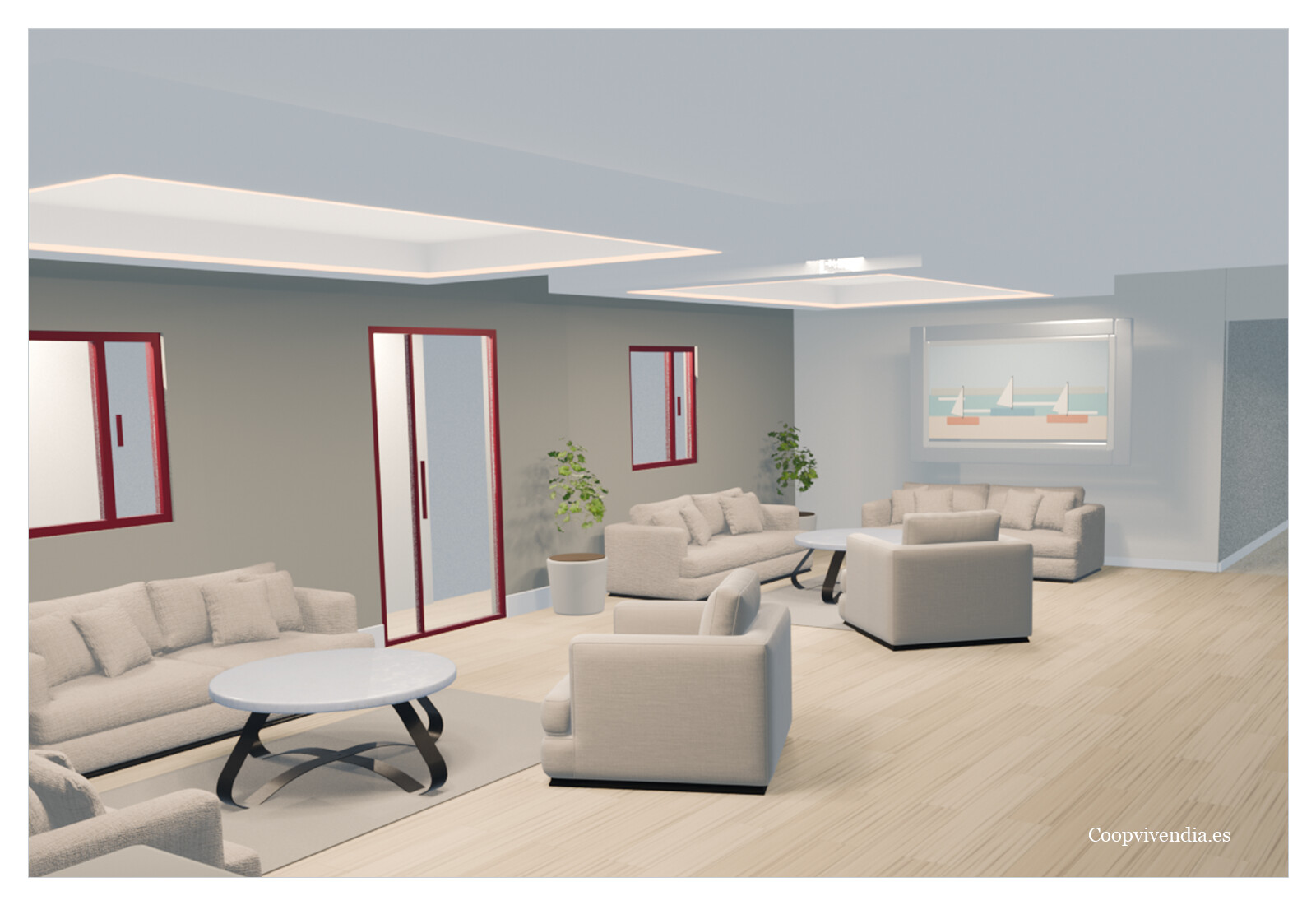 Sala de Estar de Coliving Life con sofás y zona comunitaria